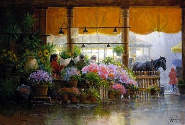 G Harvey - Pike Place Public Market - Limited Edition Lithograph