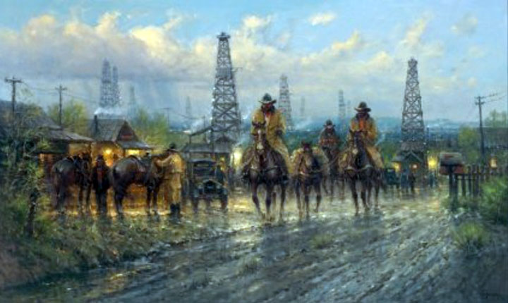 G Harvey - Roughneck Country - Limited Edition Giclee on Canvas