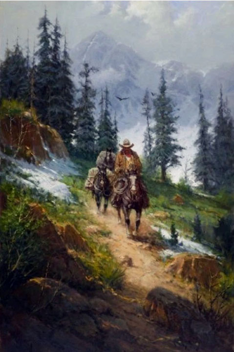 G Harvey - Spring in the Rockies - Limited Edition Giclee on Canvas