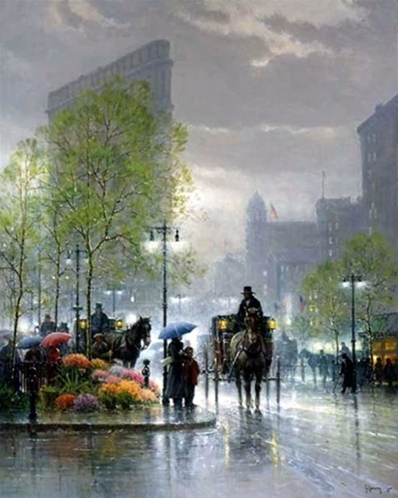 G Harvey - Sunday Showers - Limited Edition Serigraph