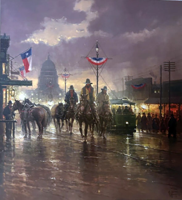 G Harvey - Texas Independence - Limited Edition Lithograph