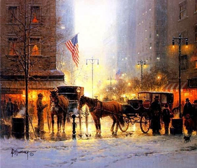 G Harvey - Twilight in the City - Limited Edition Lithograph