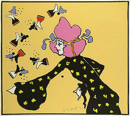 Peter Max - Galaxy Lady - Limited Edition Serigraph