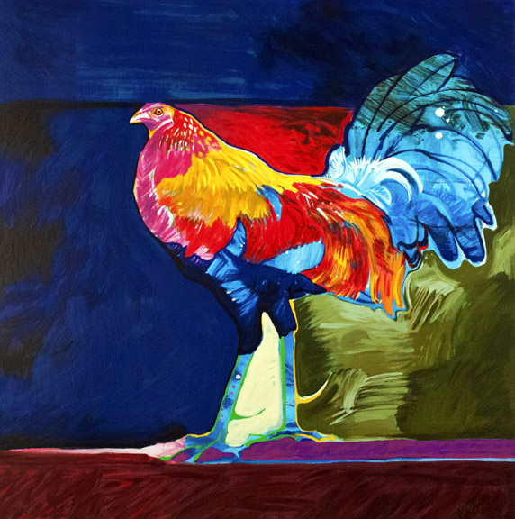 John Nieto - Gallo (rooster) - Limited Edition Serigraph