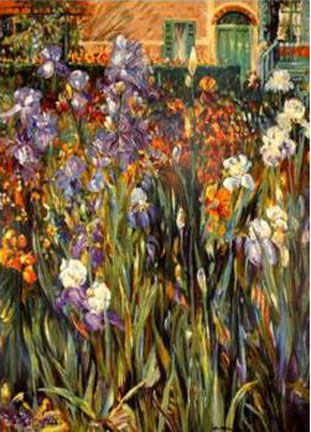 Henri Plisson - Garden at Giverny - Limited Edition Serigraph