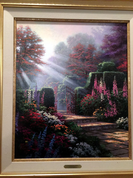 Thomas Kinkade - Garden of Grace - Limited Edition Offset Lithograph on Canvas
