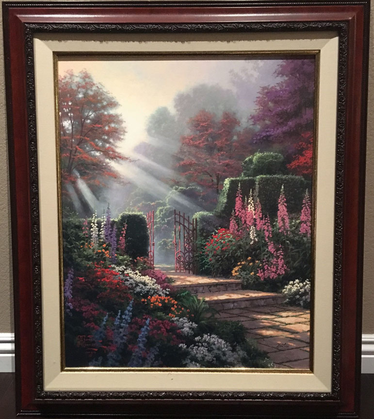 Thomas Kinkade - Garden of Grace - Limited Edition Offset Lithograph on Canvas