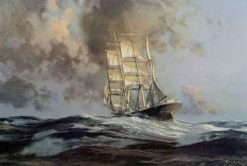 John Stobart - Gatherer Before the Wind - Limited Edition Lithograph