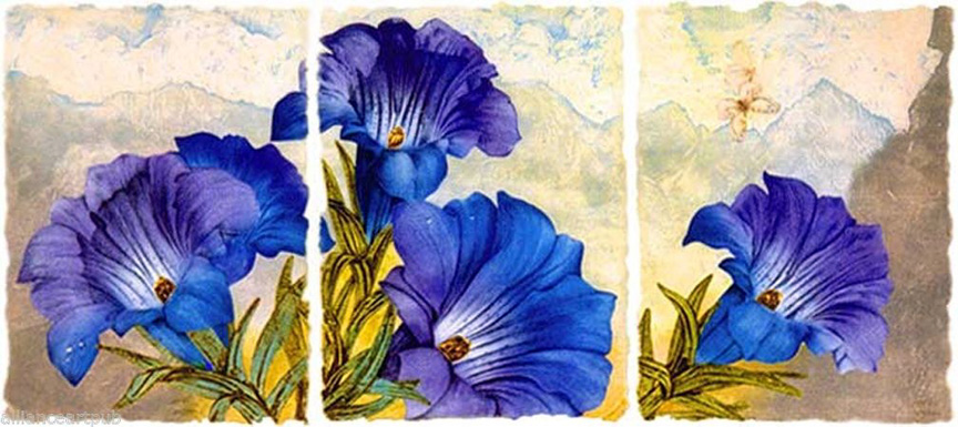 Mikulas Kravjansky - Gentian Royal - Limited Edition Mixed Media 