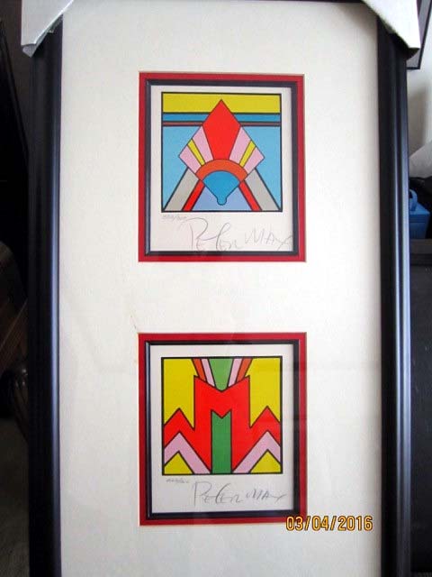 Peter Max - Geometric #2 and #3 - Limited Edition Lithograph