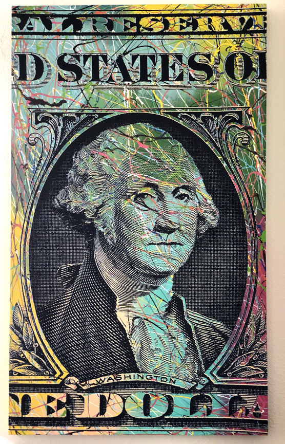 Steve Kaufman - George Washington - Limited Edition Serigraph on Canvas