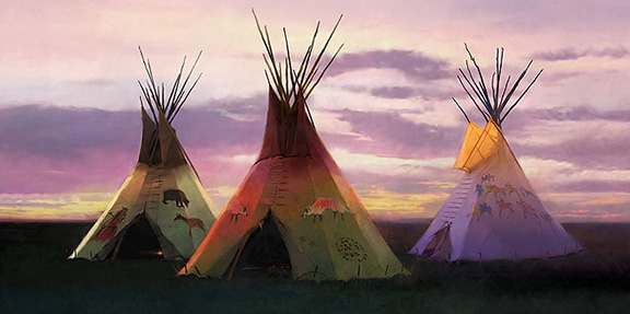 R Tom Gilleon - Triage After the Battle - Limited Edition Fine Art on Canvas