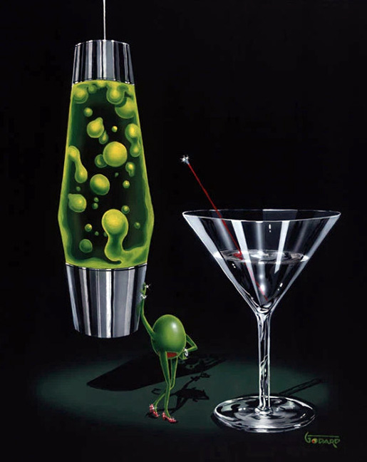 Michael Godard - Devilish Martini - Limited Edition Giclee on Canvas