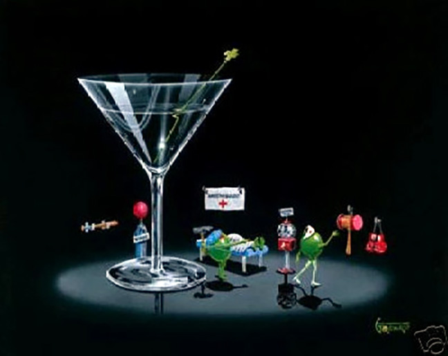 Michael Godard - Knocked Out - Limited Edition Giclee on Canvas