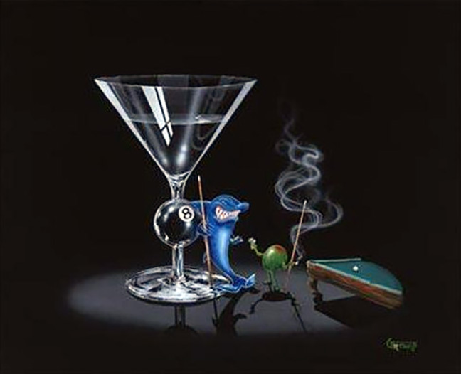 Michael Godard - Pool Shark - Limited Edition Giclee on Canvas