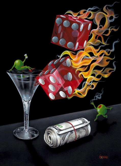 Michael Godard - Shoot the Wad - Limited Edition Giclee on Canvas