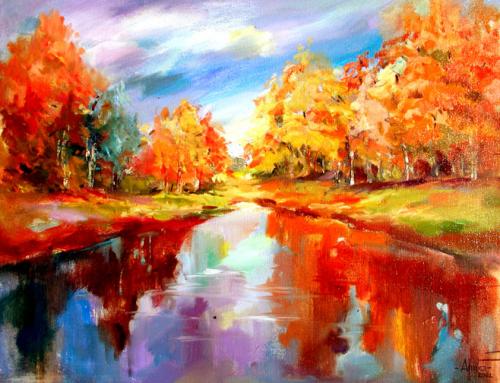 Anna Razumovskaya - Golden Glory - Limited Edition Giclee on Canvas