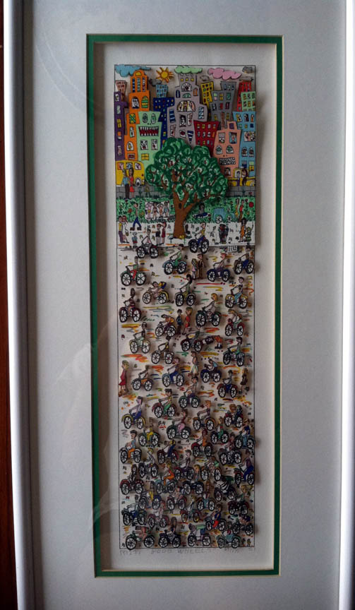 James Rizzi - Good Wheels - 3-D Limited Edition Serigraph