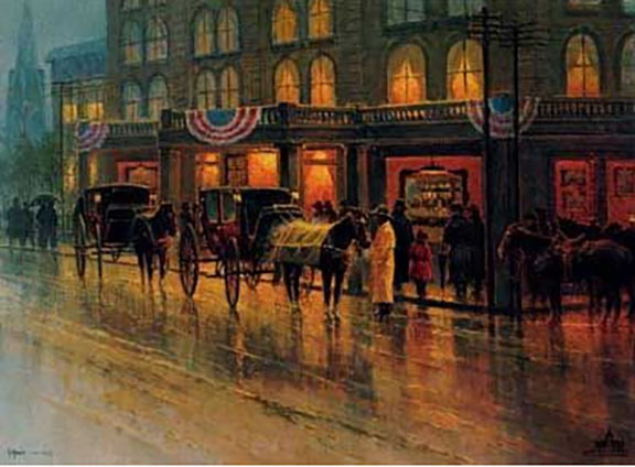 G Harvey - Grand Opening - Limited Edition Lithograph