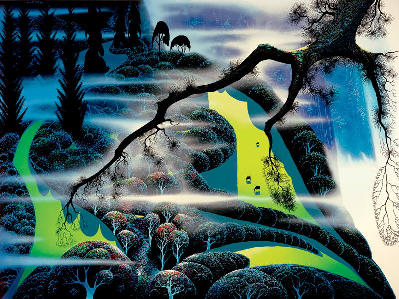 Eyvind Earle - Green Pastures - Limited Edition Serigraph