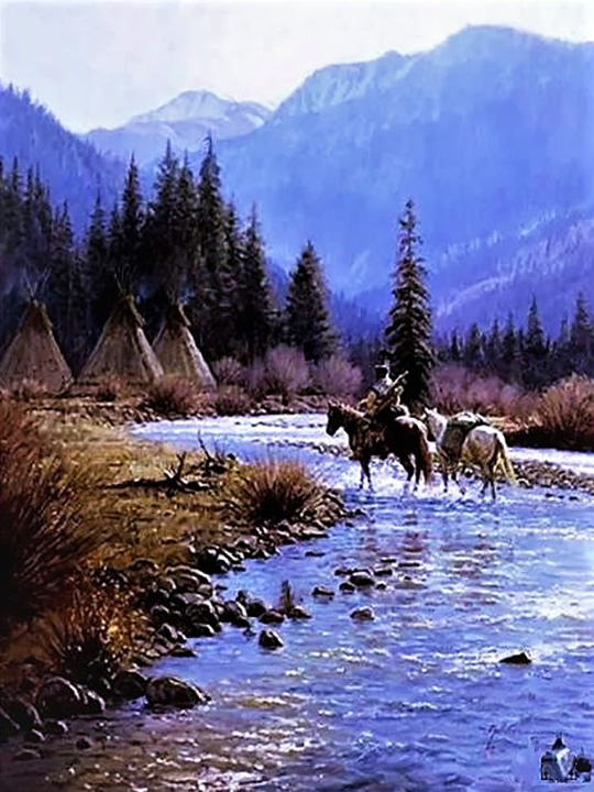 Martin Grelle - Silent Camp - Limited Edition Lithograph