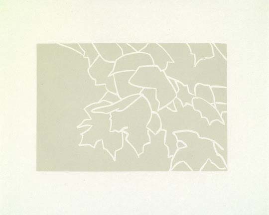 Alex Katz - Gray Leaves - Limited Edition Linoleumcut