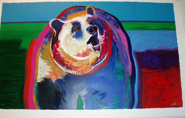 John Nieto - Grizzly Greeting - Limited Edition Serigraph