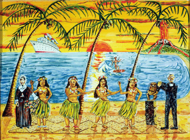 Red Grooms - Holy Hula - Limited Edition Lithograph