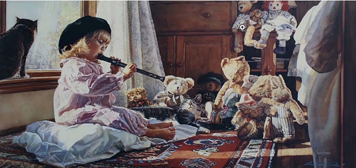 Steve Hanks - A Captive Audience - Limited Edition Lithograph