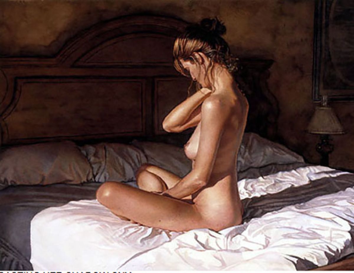 Steve Hanks - Casting Her Shadow - Limited Edition Fine Art on Canvas