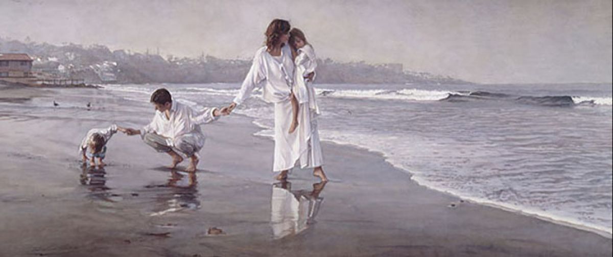 Steve Hanks - Holding the Family Together - Limited Edition Lithograph
