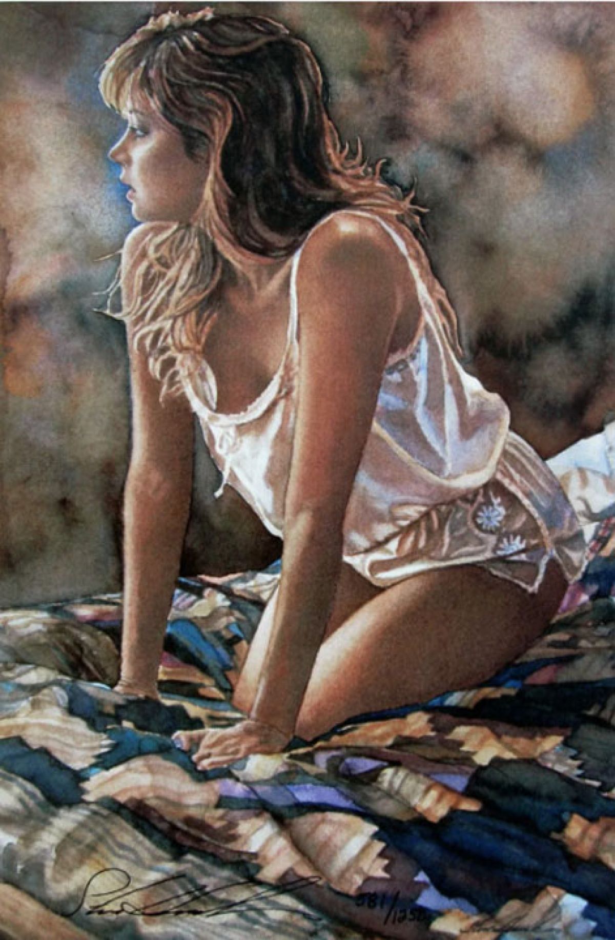 Steve Hanks - In Her Thoughts - Limited Edition Lithograph