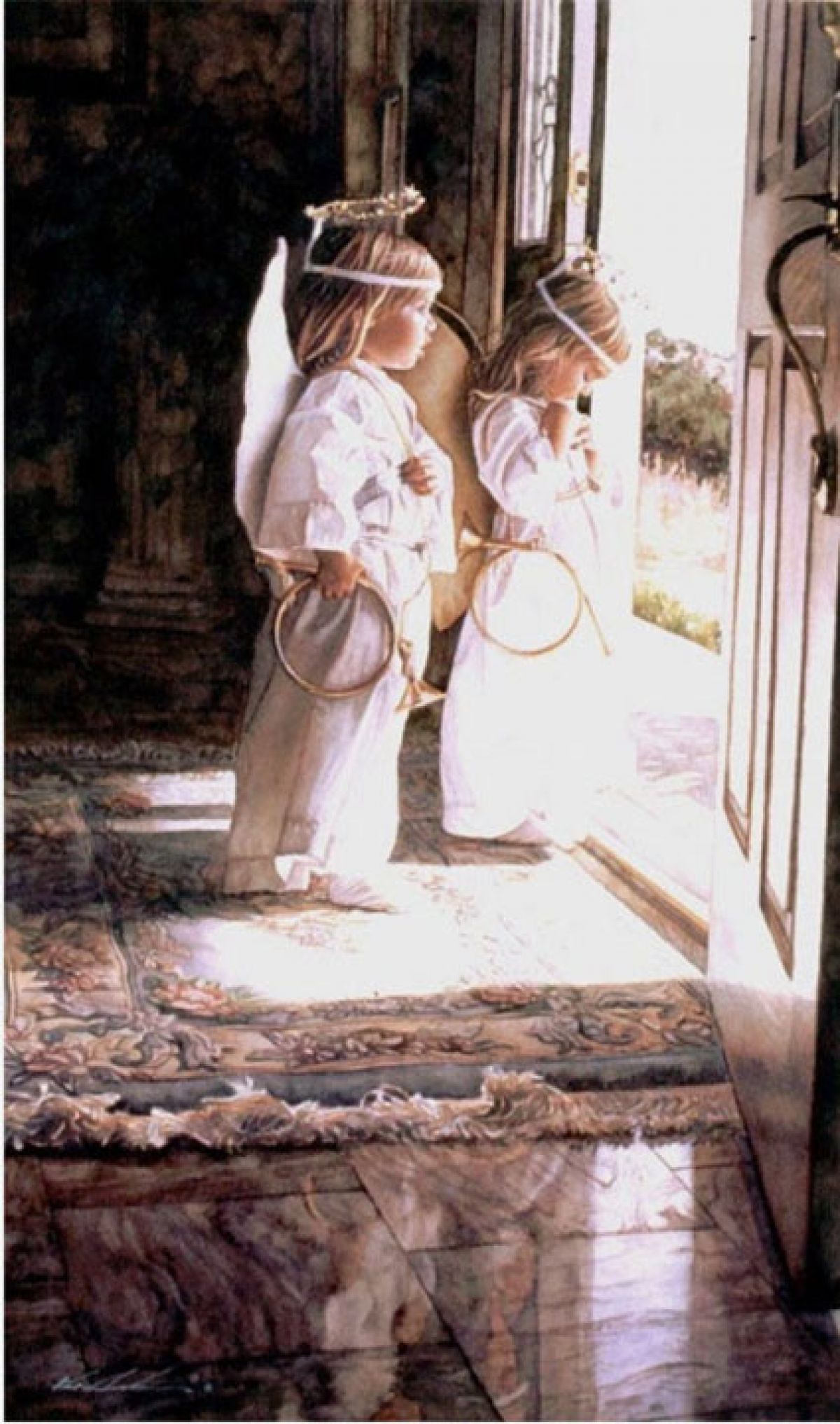 Steve Hanks - Little Angels - Limited Edition Fine Art on Canvas