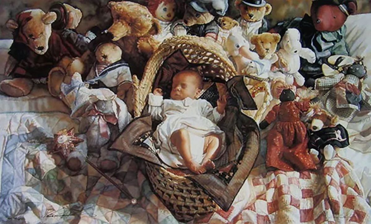 Steve Hanks - New Arrival - Limited Edition Lithograph