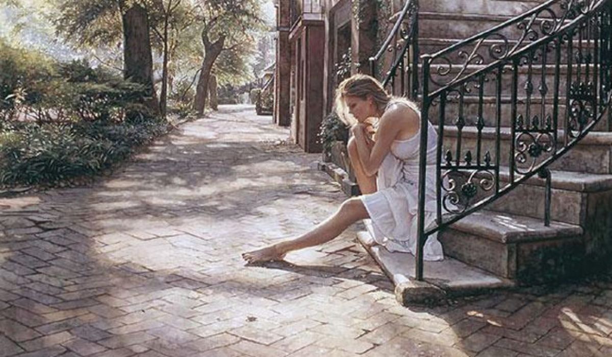 Steve Hanks - One Step at a Time - Limited Edition Lithograph