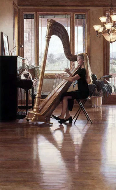 Steve Hanks - Private Recital - Limited Edition Lithograph