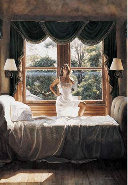 Steve Hanks - Savoring the Sun - Limited Edition Lithograph