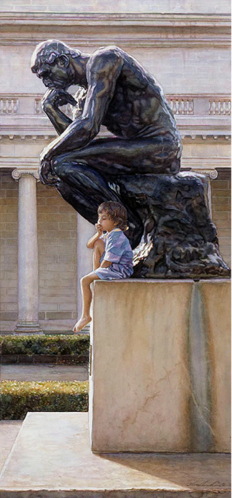 Steve Hanks - The Thinkers - Limited Edition Lithograph