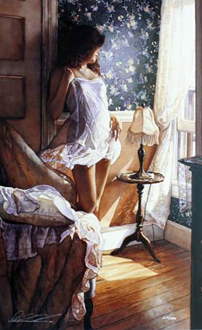 Steve Hanks - Wind Through the Window - Limited Edition Lithograph