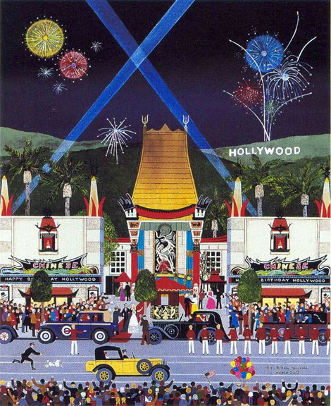Jane Wooster Scott - Happy Birthday Hollywood - Limited Edition Lithograph