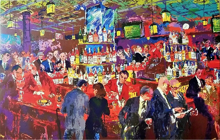 Leroy Neiman - Harry's Wall Street Bar - Limited Edition Serigraph
