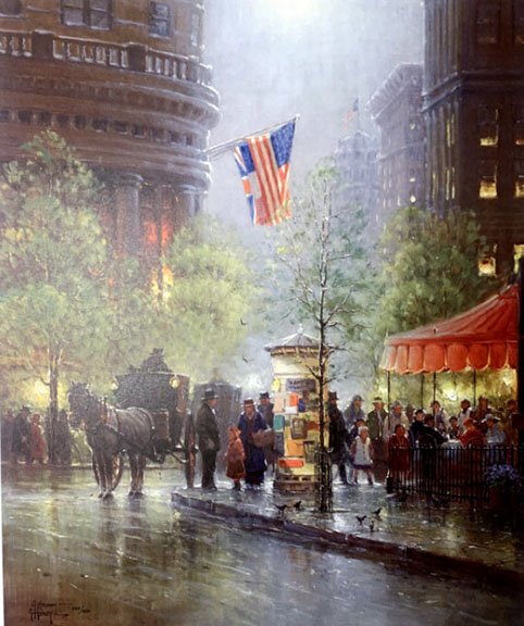 G Harvey - A Breakfast Out - Limited Edition Lithograph