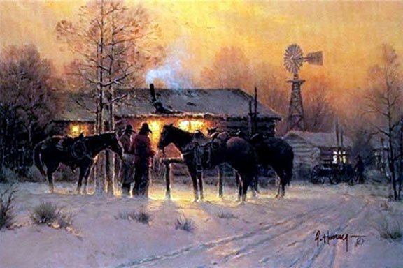 G Harvey - Biscuits for Breakfast - Limited Edition Fine Art on Canvas