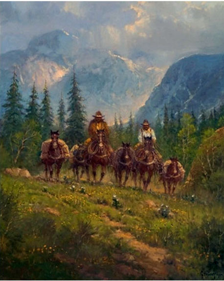G Harvey - Breaking of Spring - Limited Edition Giclee on Canvas