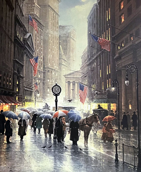 G Harvey - Canyon of Dreams - Wall Street - Limited Edition Lithograph