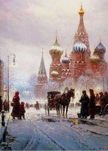G Harvey - Cathedral of St. Basil - Limited Edition Lithograph