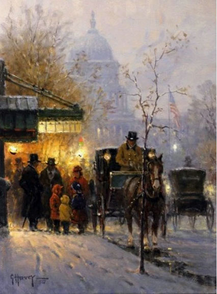 G Harvey - Children - A Family's Treasure - Limited Edition Giclee on Canvas