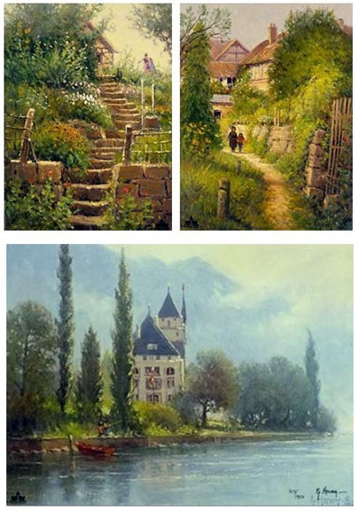 G Harvey - Springtime in Europe - Limited Edition Lithograph