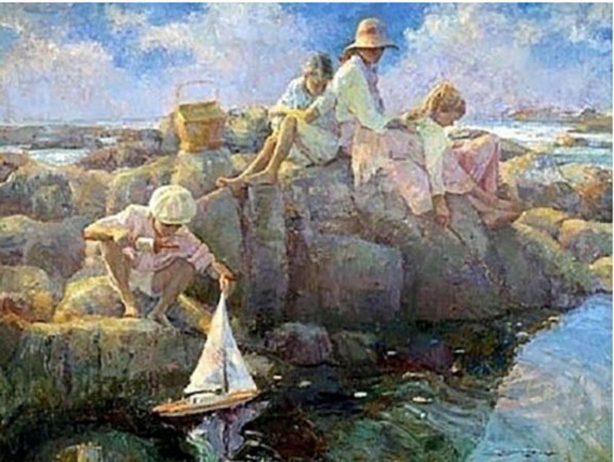 Don Hatfield - Boat Launching - Limited Edition Serigraph