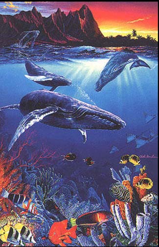 Christian Lassen - Hawaii Sea Passage - Limited Edition Mixed Media Lithograph / Serigraph